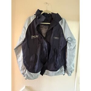 Movement Edition Oregon Coast Jacket Windbreaker Full Zip Navy Blue Outdoors